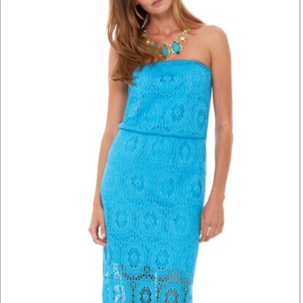 Lily Pulitzer strapless maxi dress Emmet